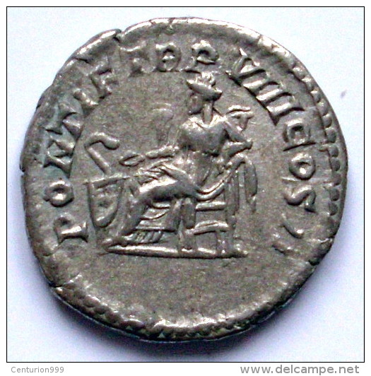 Z69- SPLENDIDE Qualité !! DENIER ARGENT De CARACALLA - Pentif TRP VIII AVG SALVS ! COS II - 3.26 Grs - 19 Mm - Les Antonins (96 à 192)