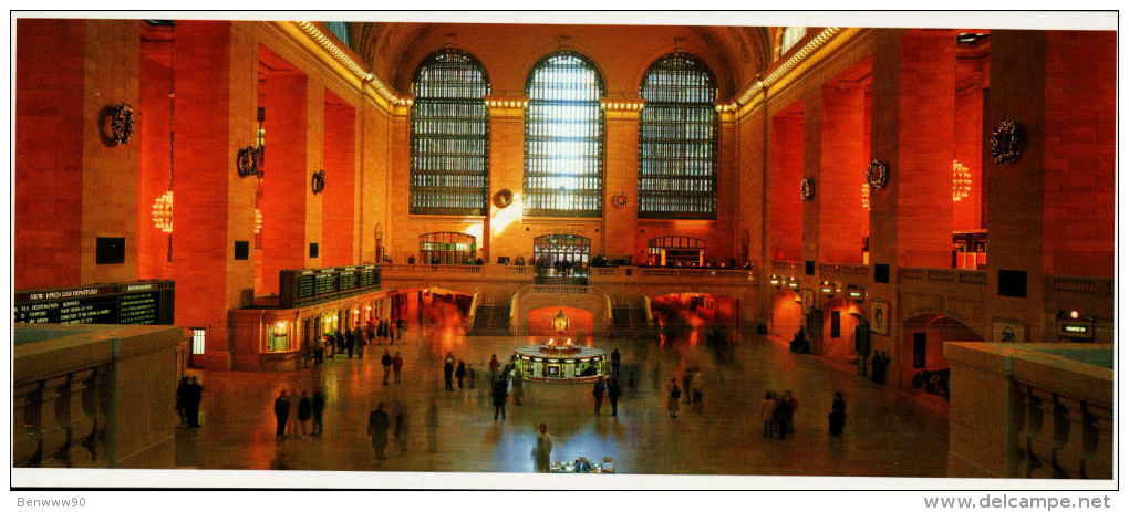 New York Panoramic Postcard, Grand Central Interior - Viste Panoramiche, Panorama