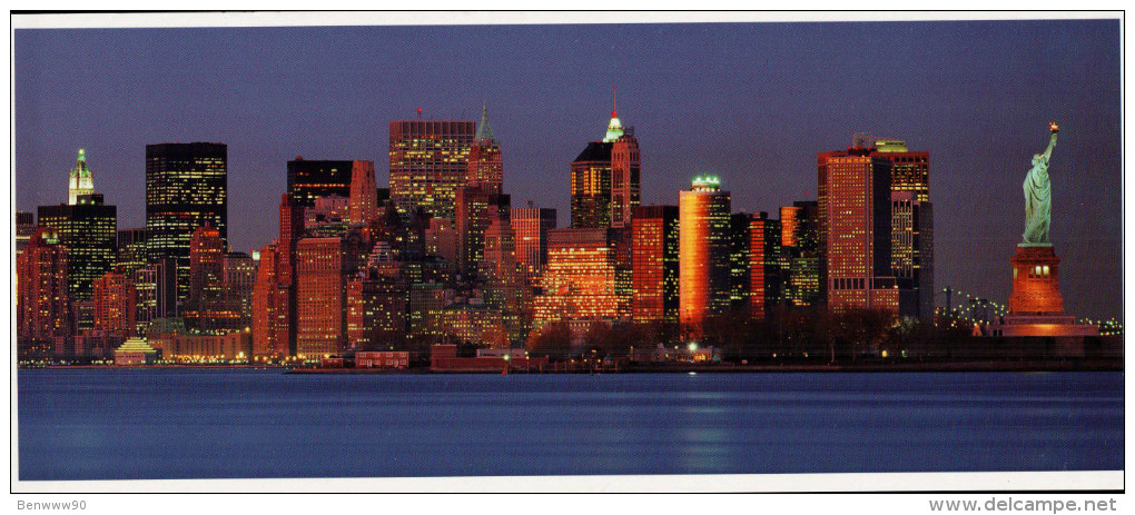 New York Panoramic Postcard, Financial District - Multi-vues, Vues Panoramiques