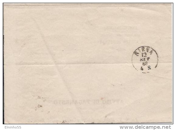 1868 Regno Cifra Vittorio Emanuele II - Siena Per Radda Giornale Quotidiano Il Libero Cittadino - Storia Postale