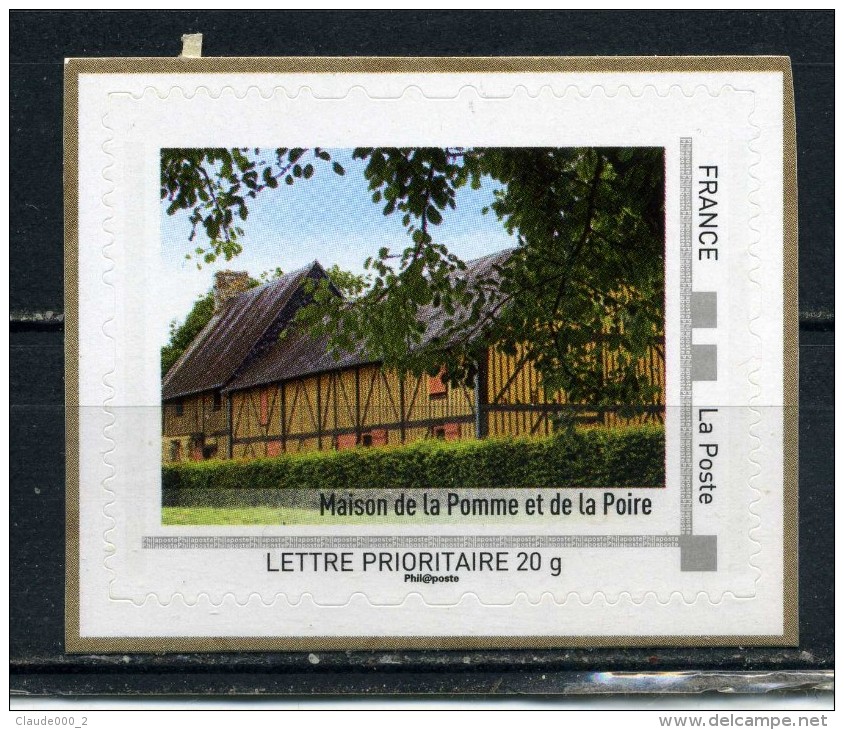 Maison De La Pomme Et De La Poire Adhésif Neuf ** . Collector Basse Normandie 2010 - Collectors