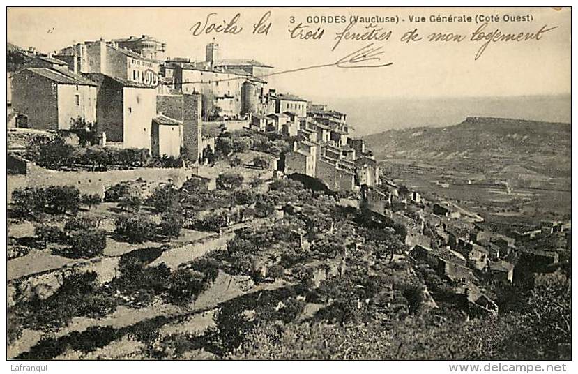 Dept Div-vaucluse -ref Z281- Gordes -vue Generale  - Carte Bon Etat  - - Gordes