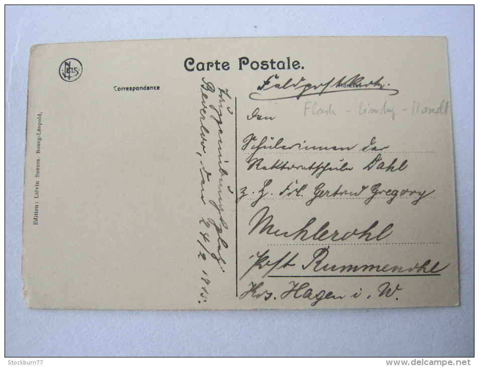 BOURG-LEOPOLD     ,Carte  Militaire   , 2 Scans - Leopoldsburg