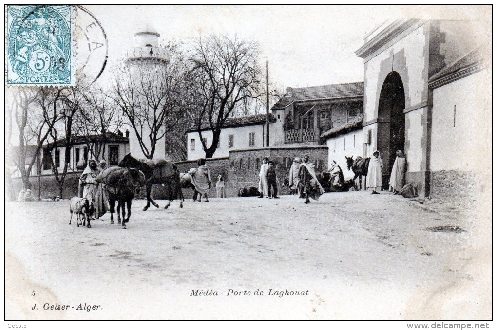 Porte De Laghouat En 1908 - Medea