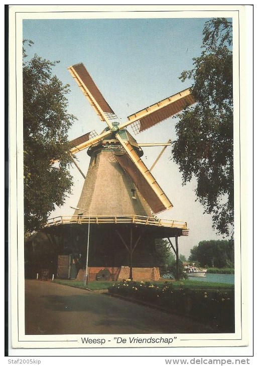 Molen - Korenmolen De Vriendschap - Weesp Nederland - Weesp