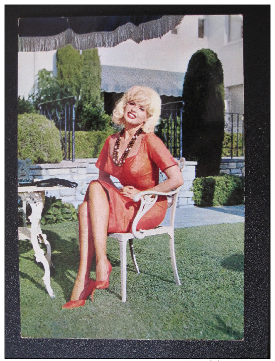 Photo Postcard Film Stars - Jayne Mansfield, Ed. Oscarcolor, Printed In Spain (1960´s) - Actores