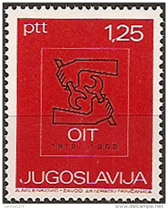 YUGOSLAVIA 1969 50th Anniversary Of I.L.O. MNH - Unused Stamps