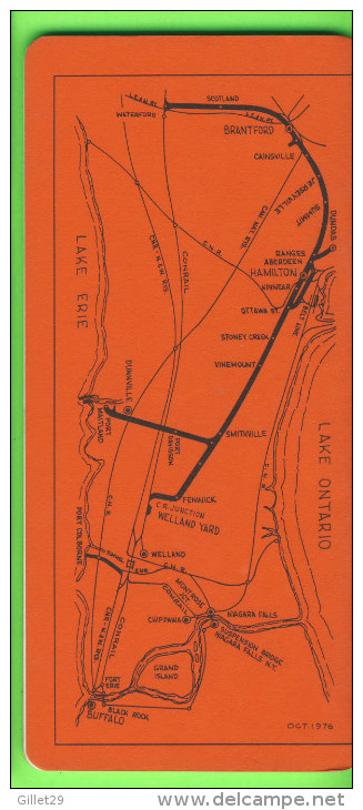 HORAIRES, TIME TABLES - THE TORONTO HAMILTON & BUFFALO RY. C. No 102, OCTOBER 1983 - 72 PAGES - - Mondo