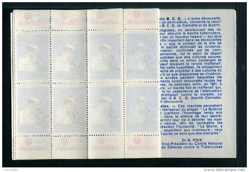 Carnet De 1953 - Tuberculose - Microscope - GIBBS - Chlorophylle - Dentifrice -BCG - POIX - Bébé - Antituberculeux