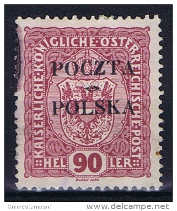 Poland: 1919 Fi 44, Mi 42, Used  Forgery - Oblitérés