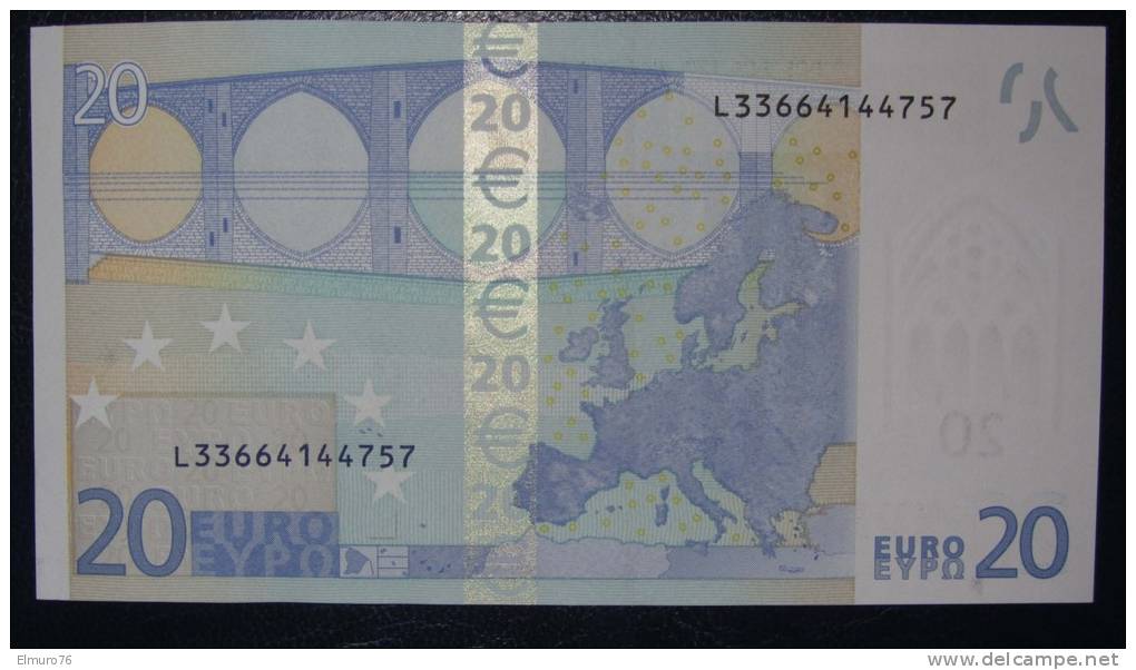 20 EURO G015F4 FINLAND  Serie L Perfect UNC - 20 Euro