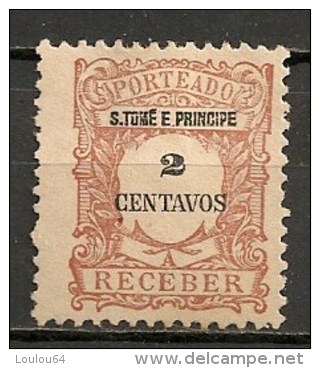 Timbres - Portugal - St Thomas Et Prince - 1922 - Taxe - Porteado - 2 Centavos  - - St. Thomas & Prince