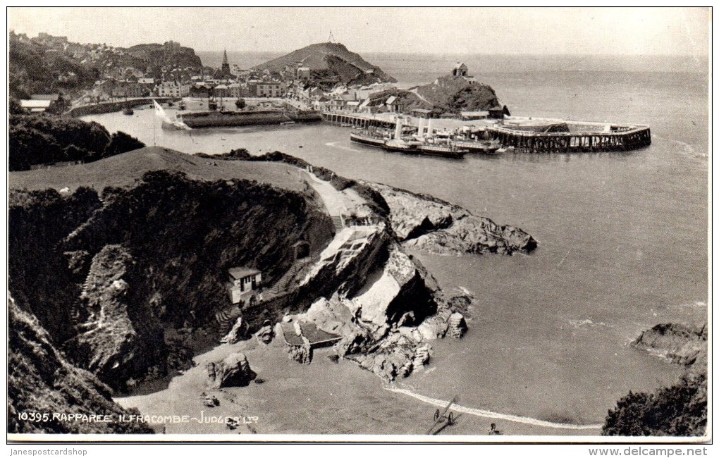 JUDGES PRINTED POSTCARD - Rapparee - ILFRACOMBE - With Paddle Steamers In Distance - Ilfracombe