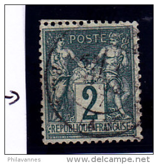 France, Sage De Type 2, 2c,  N°74 Oblitération Càd  ( 15/Sage 036) - 1876-1898 Sage (Tipo II)