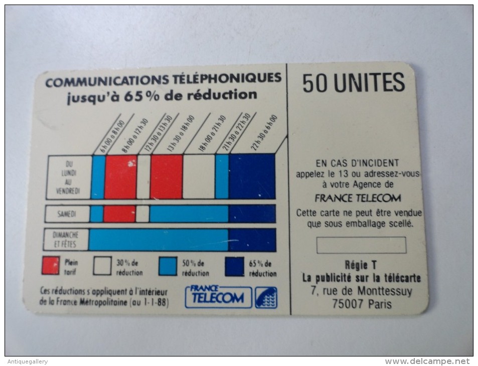 RARE : DECALAGE AU DOS SUR CORDONS BLEU 50U SANS PUCE - Variedades