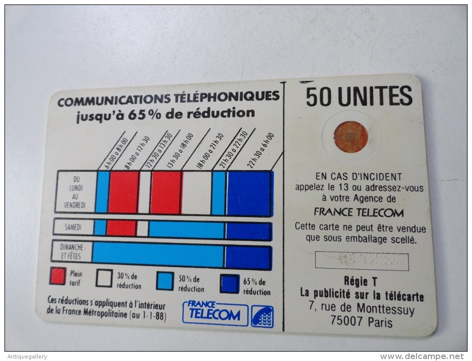 RARE : CORDONS BLANC 50U SC4OB TRAIT BLANC SUR PLAGE HORAIRE COURONNE SEMI ÉVIDÉE NR 611252 - Errors And Oddities