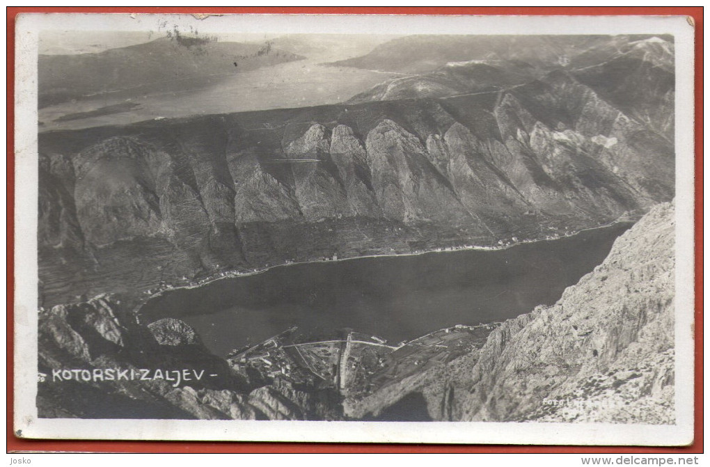 KOTOR ( Cattaro ) - Kotorski Zaljev ( Montenegro ) * Travelled 1930. * Boka Kotorska Bocche Di Cattaro Crna Gora - Montenegro