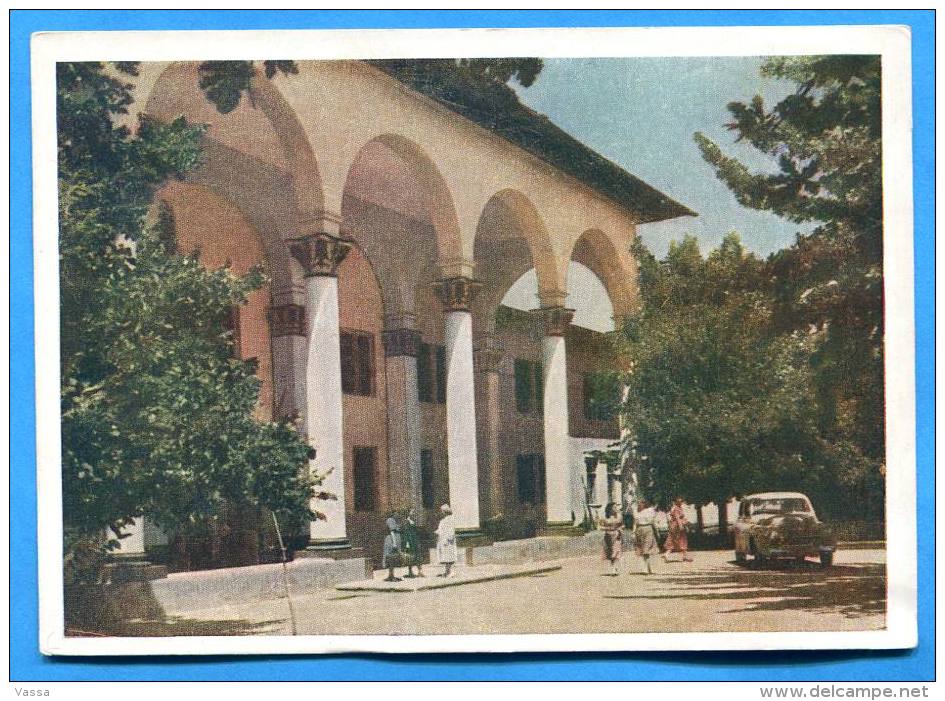 1956 - Kazakhstan - Alma-Ata - Building Of The City Hospital .-  Old Car - Kazakhstan