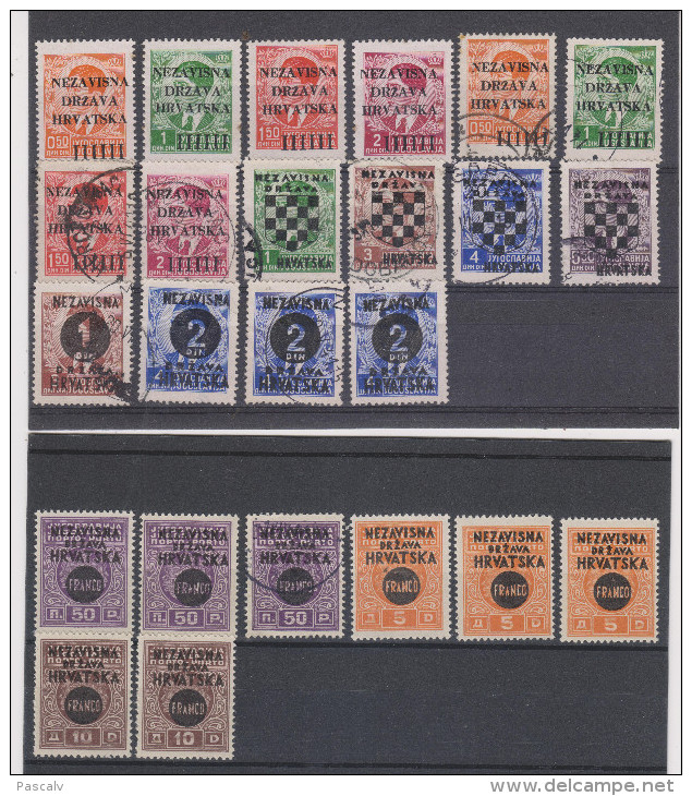 Lot De Timbres ** Neuf Sans Charnière MNH Et Oblitérés - Croazia