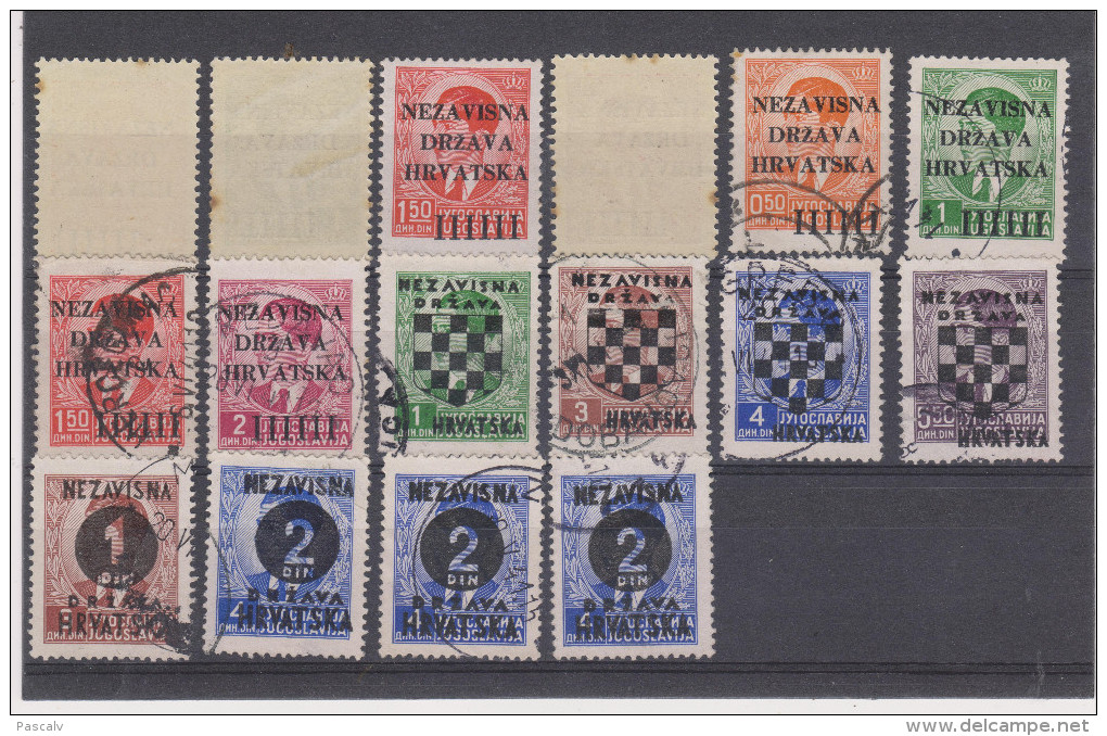 Lot De Timbres ** Neuf Sans Charnière MNH Et Oblitérés - Croazia