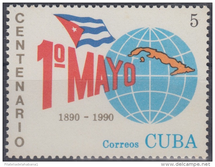 1990.28- * CUBA 1990. MNH. 1 DE MAYO. LABOR DAY. DIA INTERNACIONAL DEL TRABAJO. - Unused Stamps