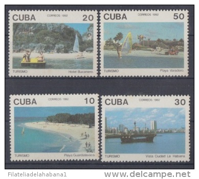 1992.12- * CUBA 1992. MNH. TURISMO. VELAS. VARADERO. GALEON DE LA HABANA. COMPLETE SET. - Unused Stamps