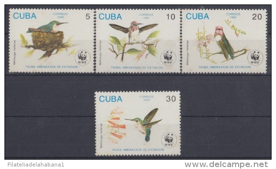 1992.13- * CUBA 1992. MNH. WWF. AVES. PAJAROS. BIRDS. COMPLETE SET. - Unused Stamps