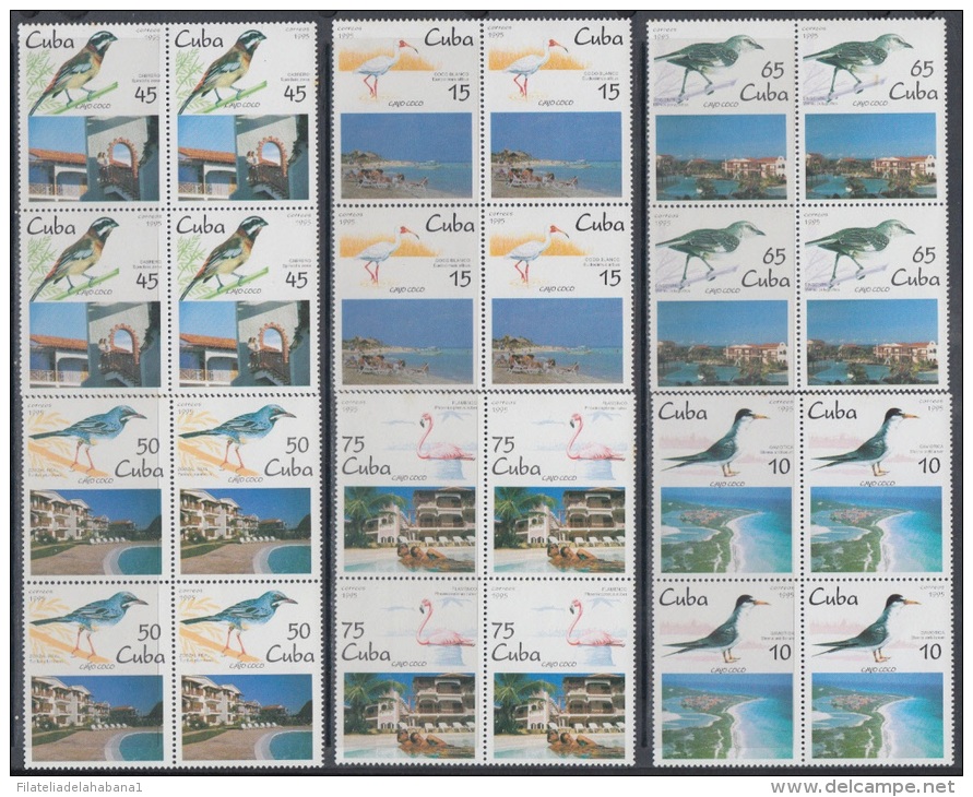 1995.41- * CUBA 1995. MNH. CAYOS DE * CUBA. HOTELES Y PAJAROS. AVES. BIRDS.  BLOCK 4. - Unused Stamps