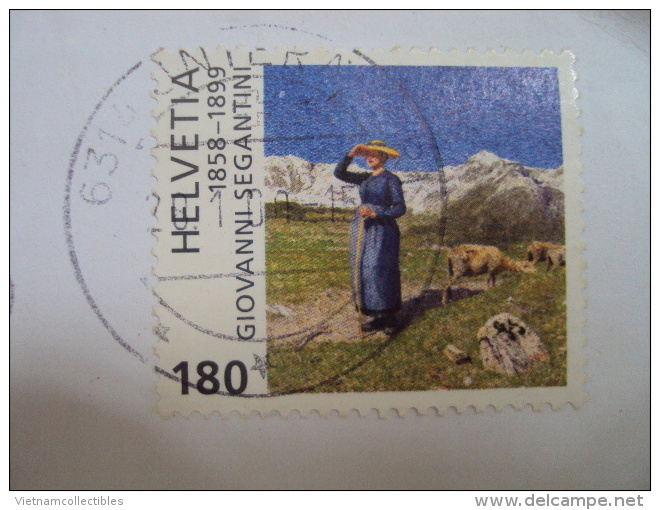 Switzerland Cover With Art Painting Stamp - Storia Postale