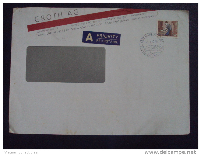 Switzerland Cover With Working Stamp - Cartas & Documentos