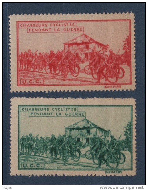 Vignette - Chasseurs Cyclistes - Pendant La Guerre - ** Neuf Sans Charniere - Other & Unclassified