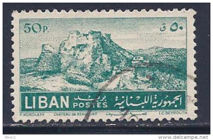 Lebanon, Scott # 264 Used Beaufort Castle, 1952 - Libanon