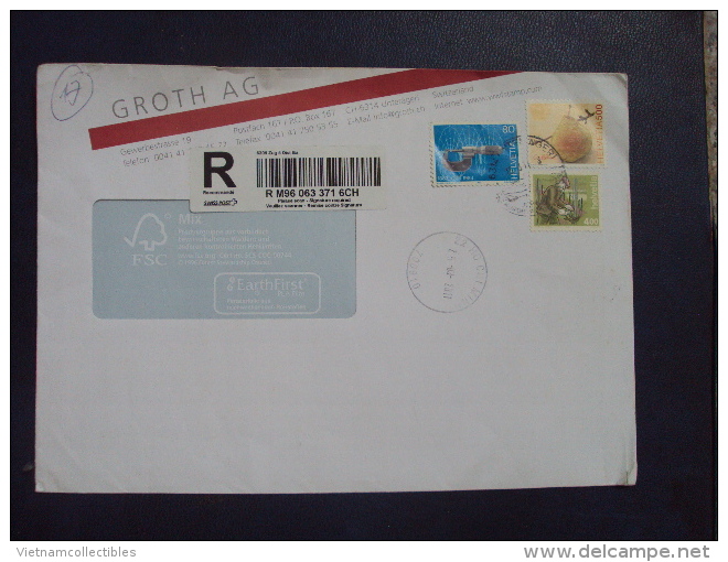 Switzerland Cover With Fruit Stamp - Lettres & Documents