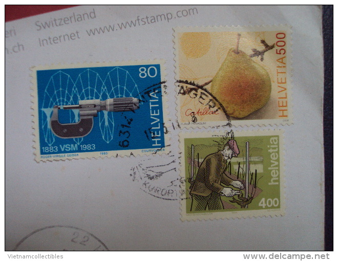 Switzerland Cover With Fruit Stamp - Lettres & Documents