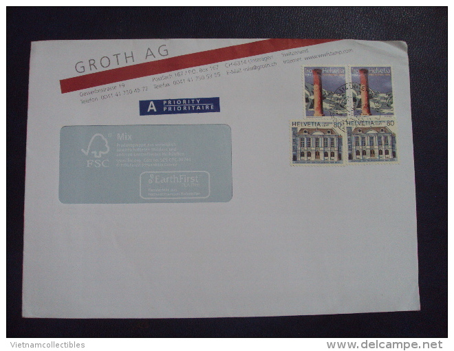 Switzerland Cover With Some Stamps - Lettres & Documents