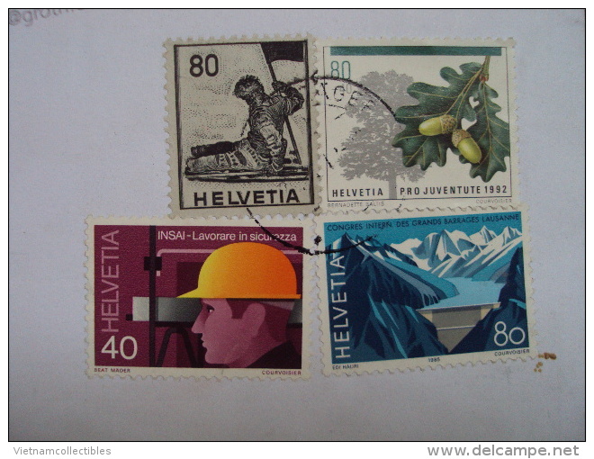 Switzerland Cover With Fruit / Mountain Stamps - Lettres & Documents