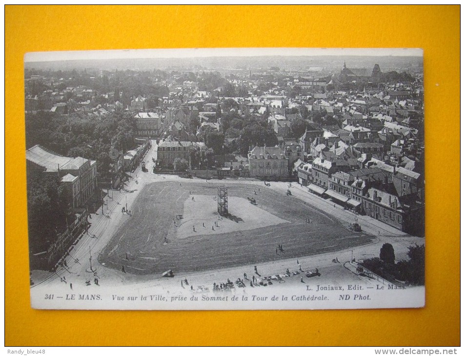 Cpa  LE MANS  -  72  -  Vue Sur La Ville, Prise Du Sommet De La Tour ...Sarthe - Le Mans