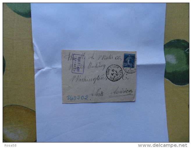 Lettera 1910 Da Beausoleil  Francia In North AmericaTimbro Arrivo New York 25 Centesimi - Covers & Documents