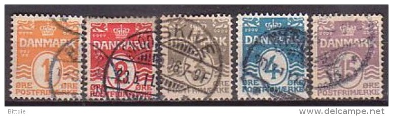 Dänemark  42/46 , O  (G 1238) - Used Stamps