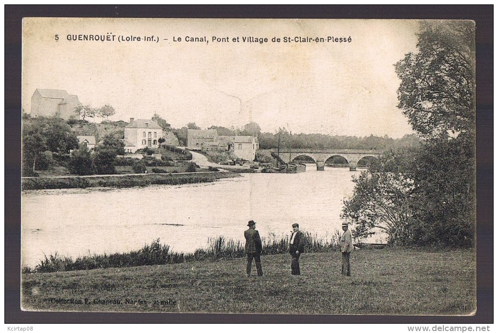 GUENROUËT . Le Canal , Pont Et Village De Saint - Clair - En - Plessé . - Guenrouet