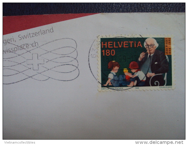 Switzerland Cover 1999 With Children Stamp - Briefe U. Dokumente