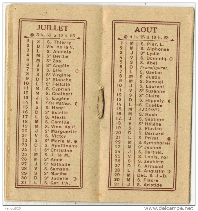 AGENDA CALENDRIER DE POCHE 1933 PUBLICITAIRE ILLUSTRATEUR BIJOUTERIE BOUSQUET NARBONNE ENFANT LITTLE GIRL MAEDCHEN - Petit Format : 1921-40