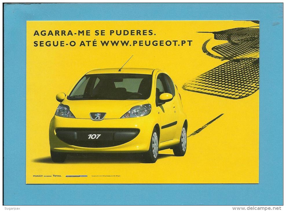 PEUGEOT 107 - AGARRA-ME SE PUDERES - IRREQUIETO - PUBLICIDADE - Advertising - Portugal - 2 SCANS - Advertising