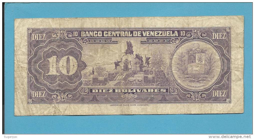 VENEZUELA - 10 BOLÍVARES - 18 / 09 / 1979 - Pick 51g - BOLÍVAR LIBERTADOR E MARISCAL SUCRE - 2 Scans - Venezuela