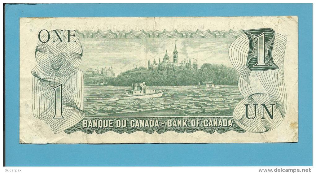 CANADA - 1 DOLLAR - ( 1973 ) - Pick 85b - Sign Lawson-Bouey - 2 Scans - Canada