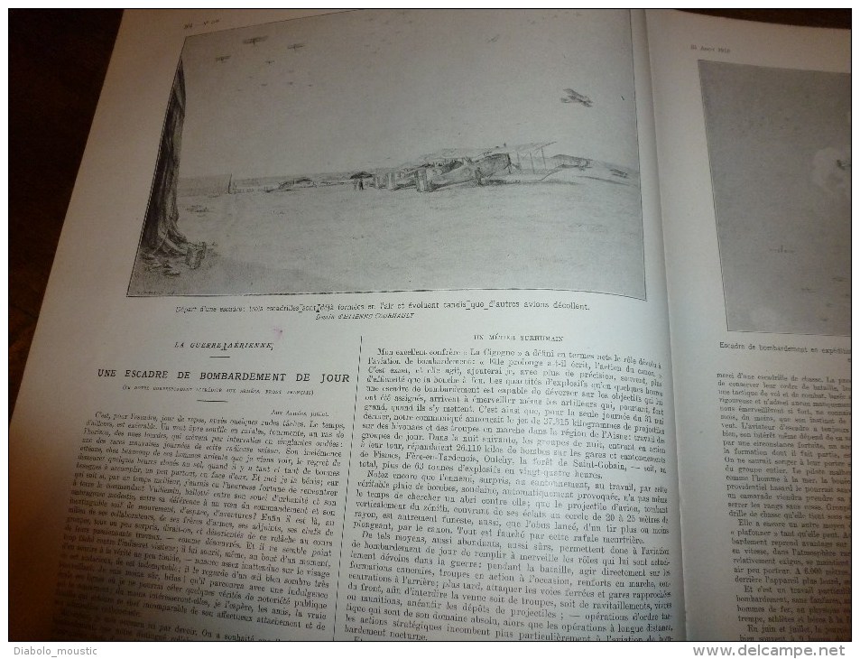 1918 Soldiers British,US,Australian;Bombardement De Jour Par Bréguet;Foch,Pétain;Pershing;Poilus;Lapotkhovo;NOURRIR - L'Illustration