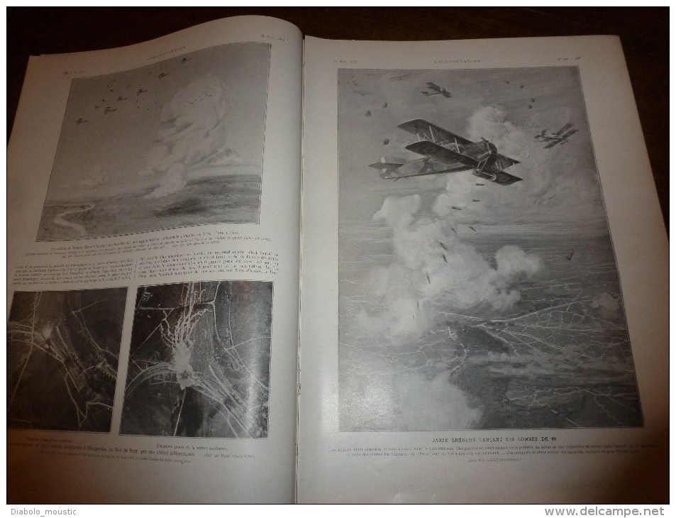 1918 Soldiers British,US,Australian;Bombardement De Jour Par Bréguet;Foch,Pétain;Pershing;Poilus;Lapotkhovo;NOURRIR - L'Illustration