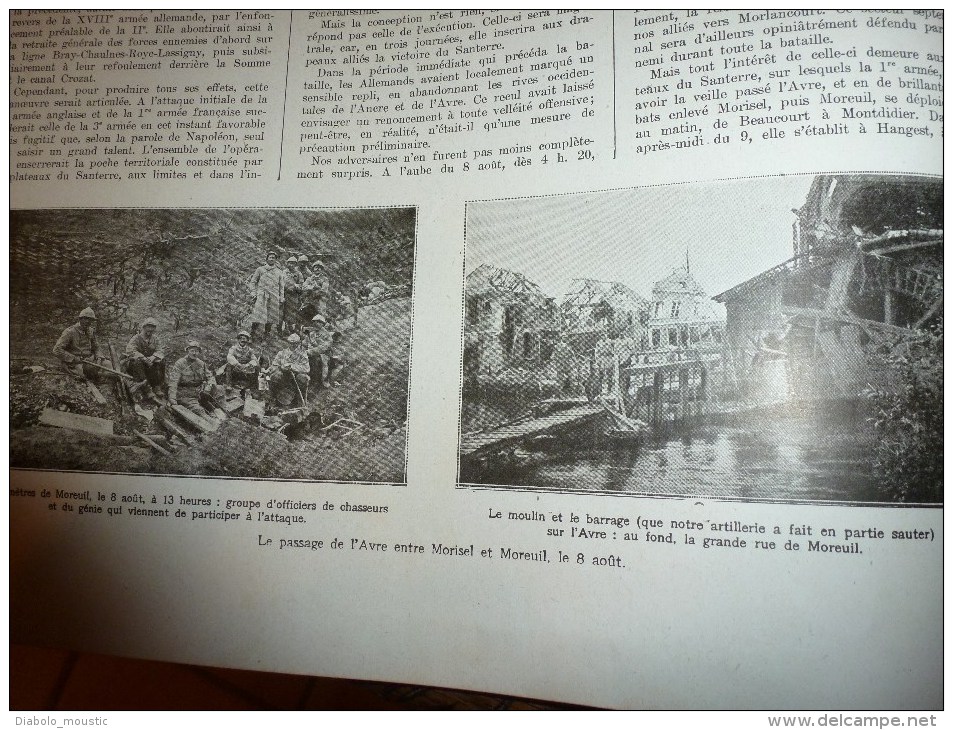 1918 Mlle Appert de Chalons;Aquarelles;Les chars d'assaut;Bombarder par avion;Santerre;Moreuil;Ayencourt;TOLSTOÏ ; FEZ