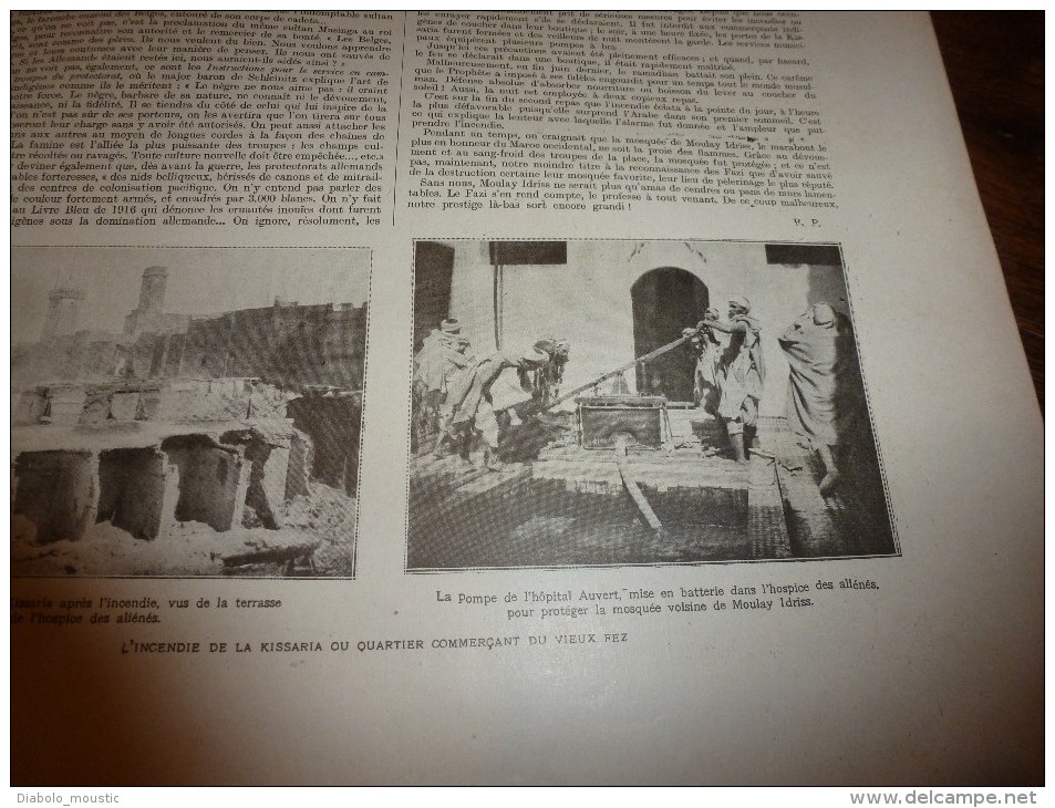 1918 Mlle Appert de Chalons;Aquarelles;Les chars d'assaut;Bombarder par avion;Santerre;Moreuil;Ayencourt;TOLSTOÏ ; FEZ