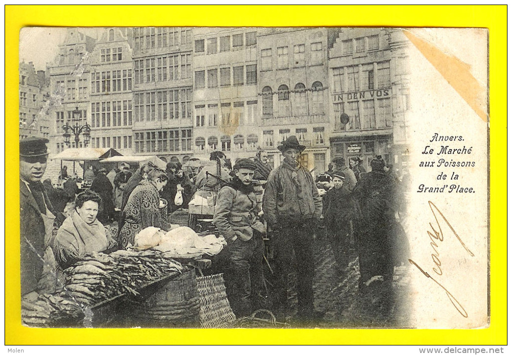 LE MARCHE AUX POISSONS DE LA GRAND PLACE : ANVERS -- ANTWERPEN : DE VIS-MARKT  * Market       2378 - Marchés